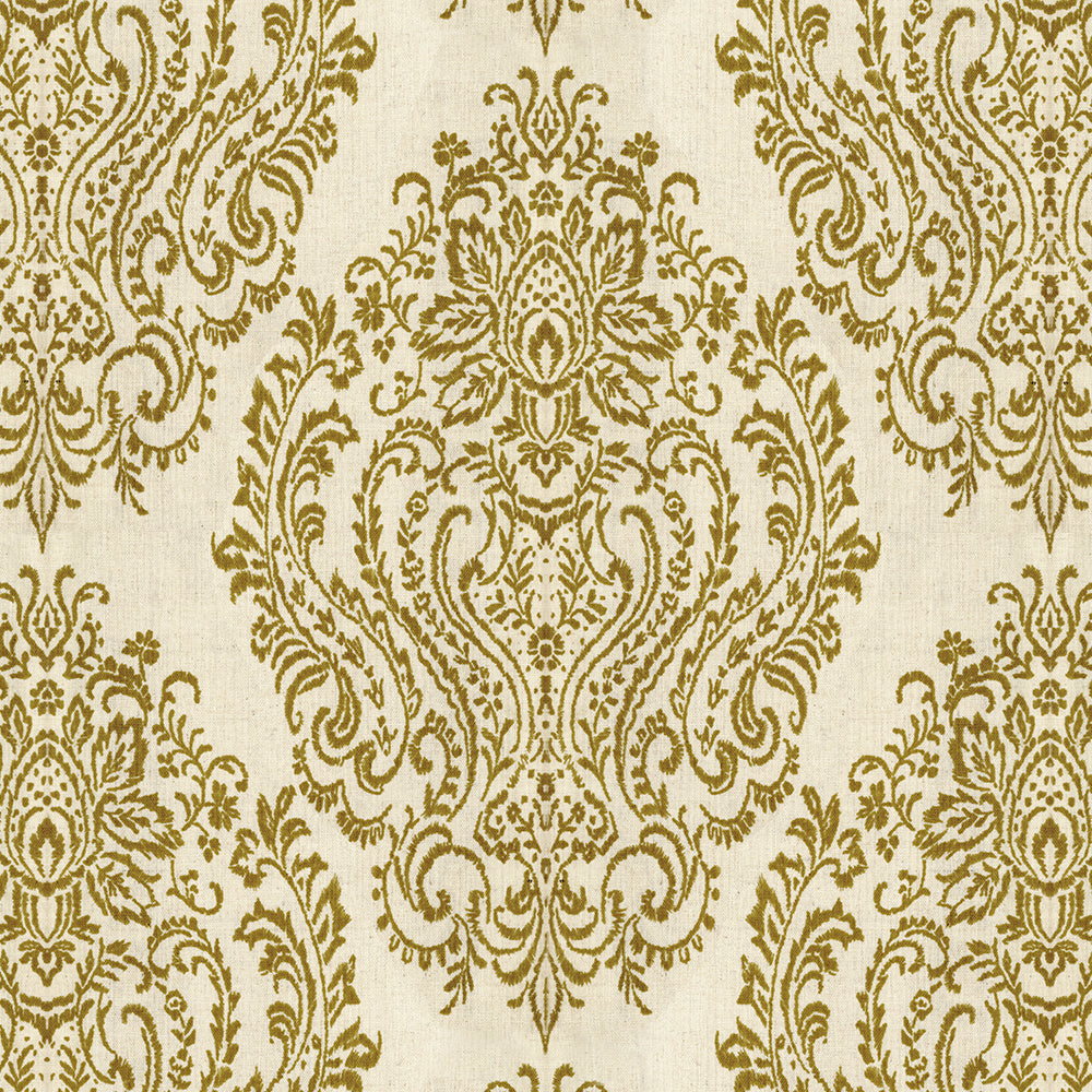Custom Damask Cotton-Linen Floral Print Roman Shades | MIFU Decor