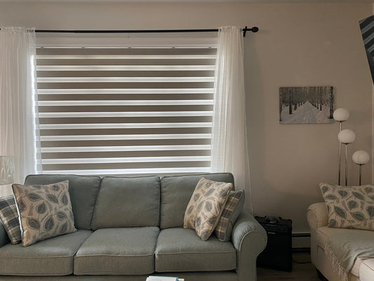 Motorized Zebra Blinds Installation in Halifax – Parkland Drive Residential Project