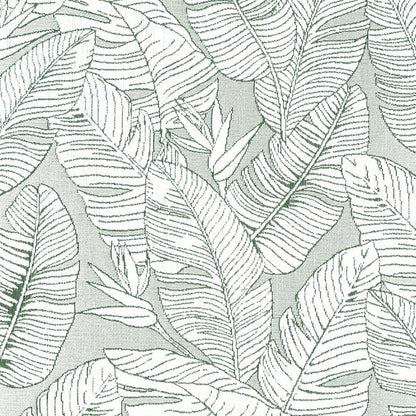 Custom Jungle Floral Jacquard Room Darkening Curtains / Drapes | MIFU Decor