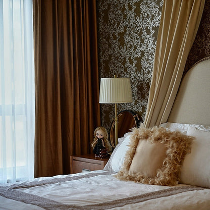 Custom Margaret Velvet Room Darkening Curtains / Drapes | MIFU Decor