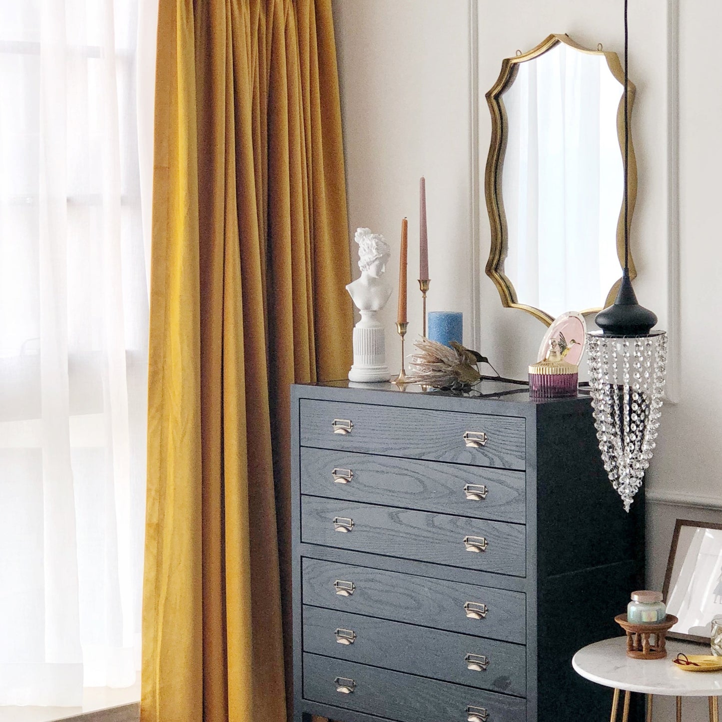 Custom Margaret Velvet Room Darkening Curtains / Drapes | MIFU Decor