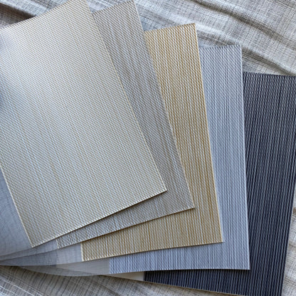 Custom Designer Textured Room Darkening Zebra Blinds / Dual Sheer Shades | MIFU Decor