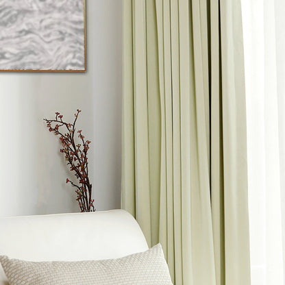 Custom Grace Lustrous Solid Yarn-dyed Curtains / Drapes | MIFU Decor