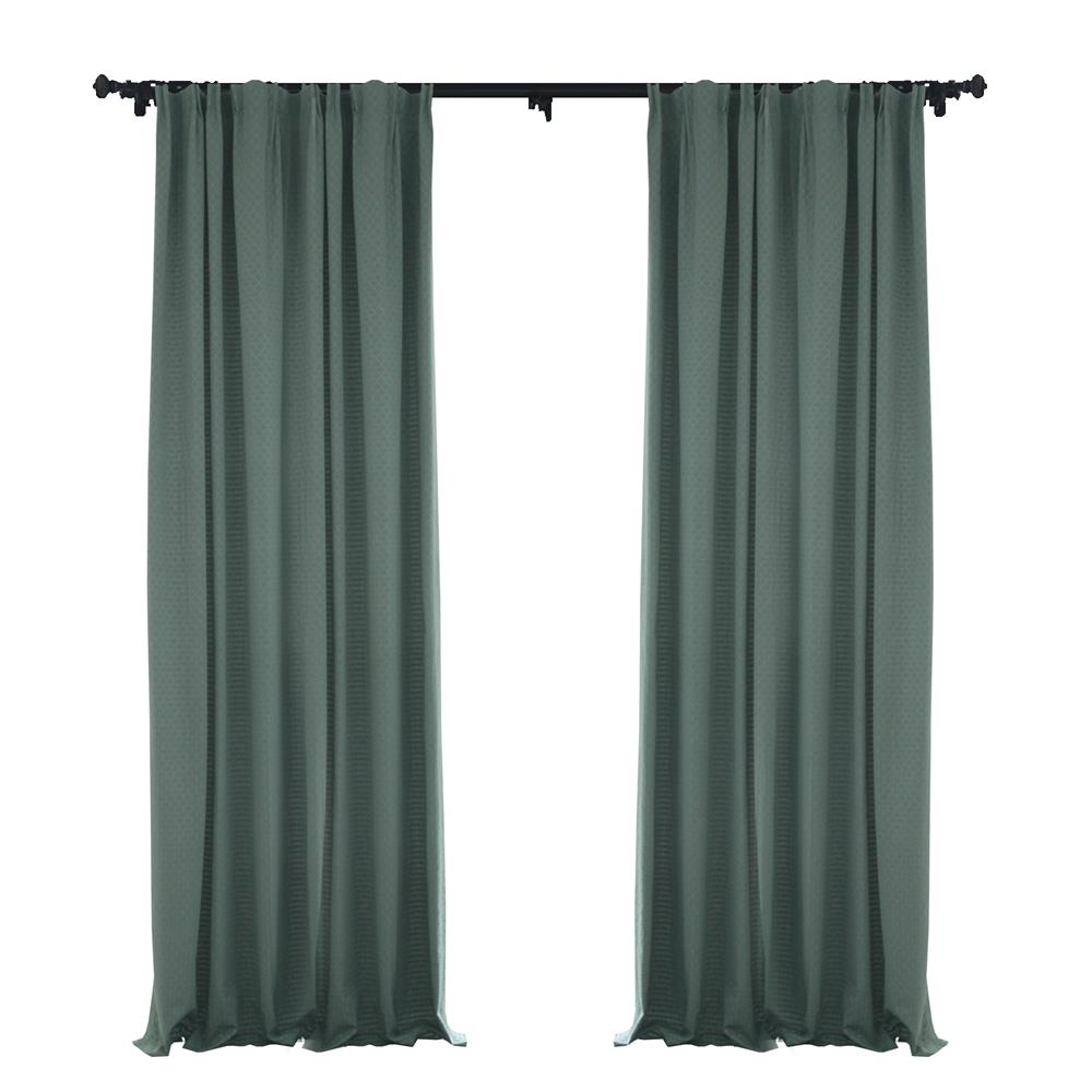 Custom Jo Geometric Jacquard Blackout Curtains / Drapes | MIFU Decor