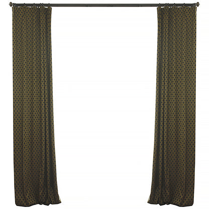 Custom Andrea Luxe Geometric Jacquard Room Darkening Curtains / Drapes | MIFU Decor