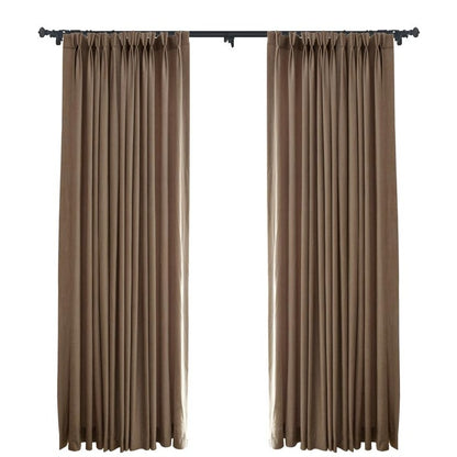 Custom Margaret Velvet Room Darkening Curtains / Drapes | MIFU Decor