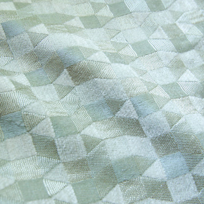 Custom Prism Geometric Jacquard Roman Shades | MIFU Decor