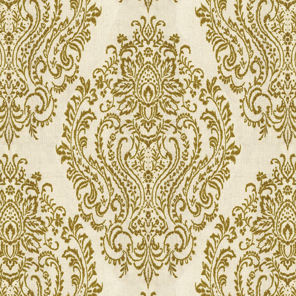 Custom Damask Cotton-Linen Floral Print Curtains / Drapes | MIFU Decor