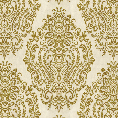 Custom Damask Cotton-Linen Floral Print Roman Shades | MIFU Decor