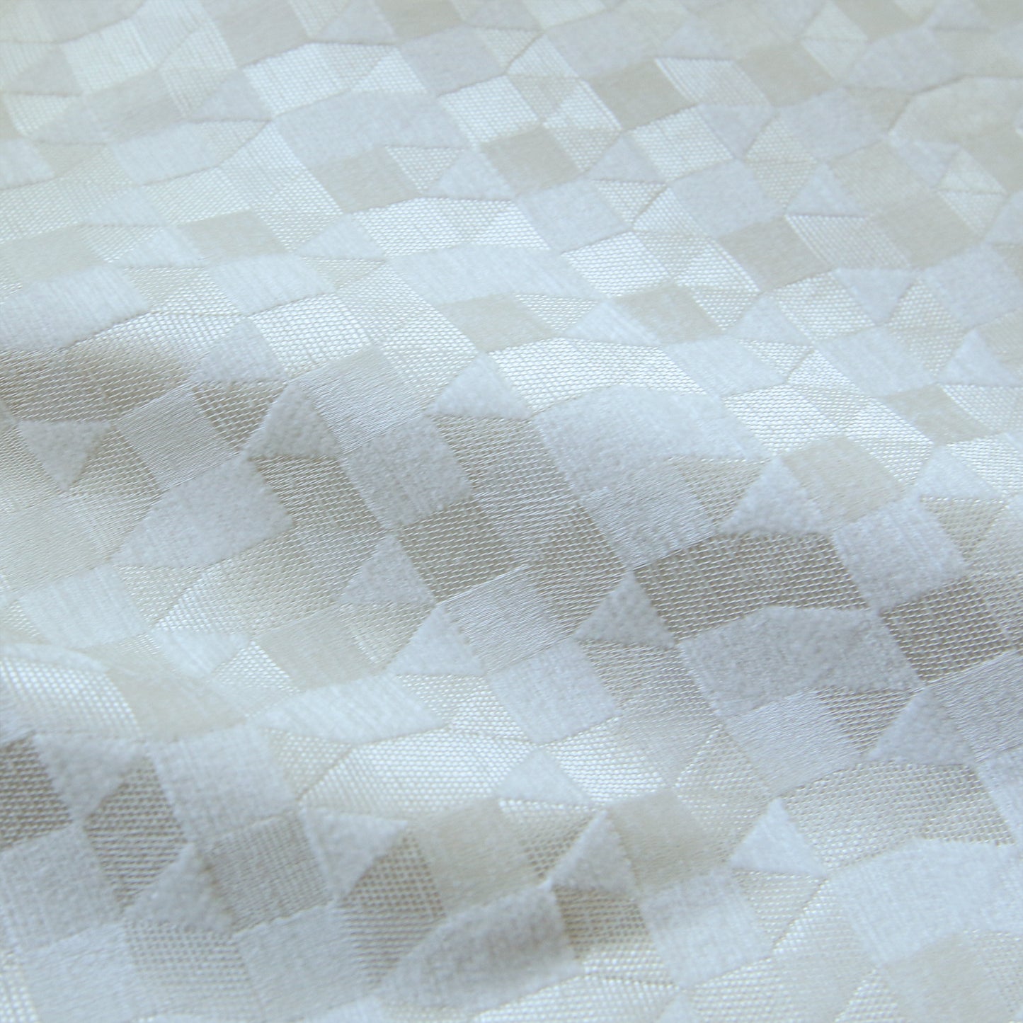 Custom Prism Geometric Jacquard Roman Shades | MIFU Decor