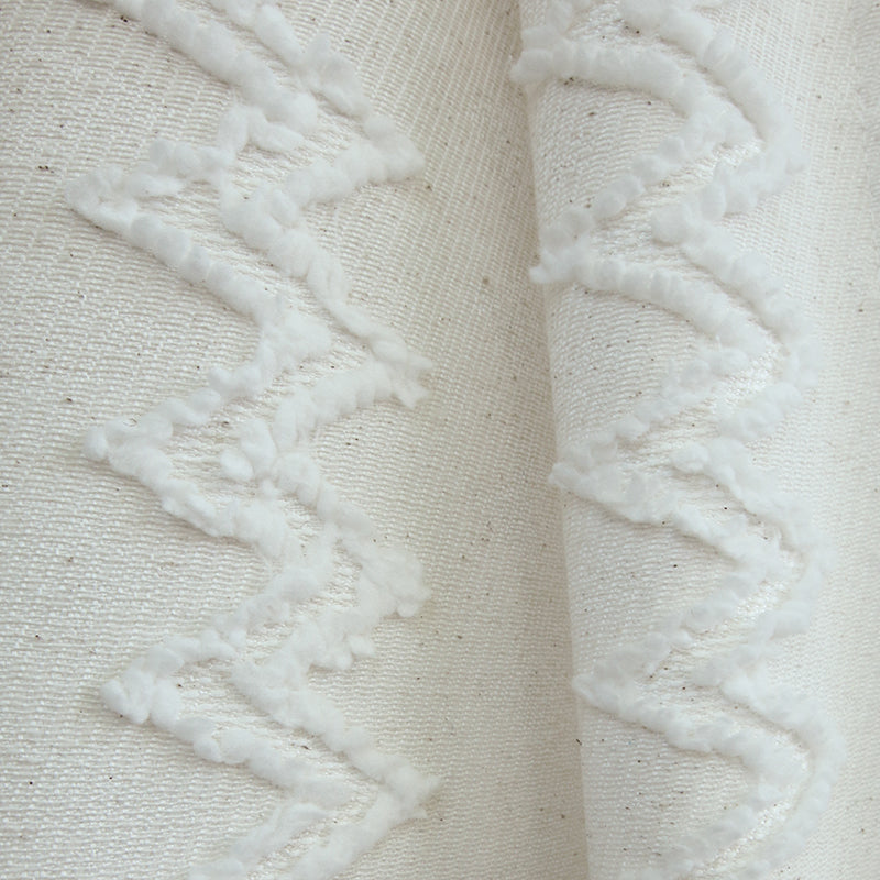 Custom Eugénie Raised Jacquard Roman Shades | MIFU Decor