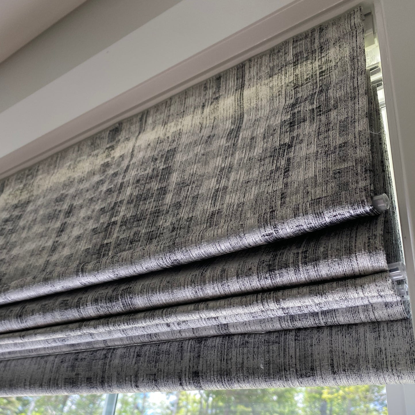 Custom Premium Textured Room Darkening Roman Shades | MIFU Decor