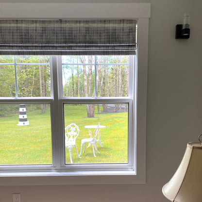 Custom Premium Textured Room Darkening Roman Shades | MIFU Decor