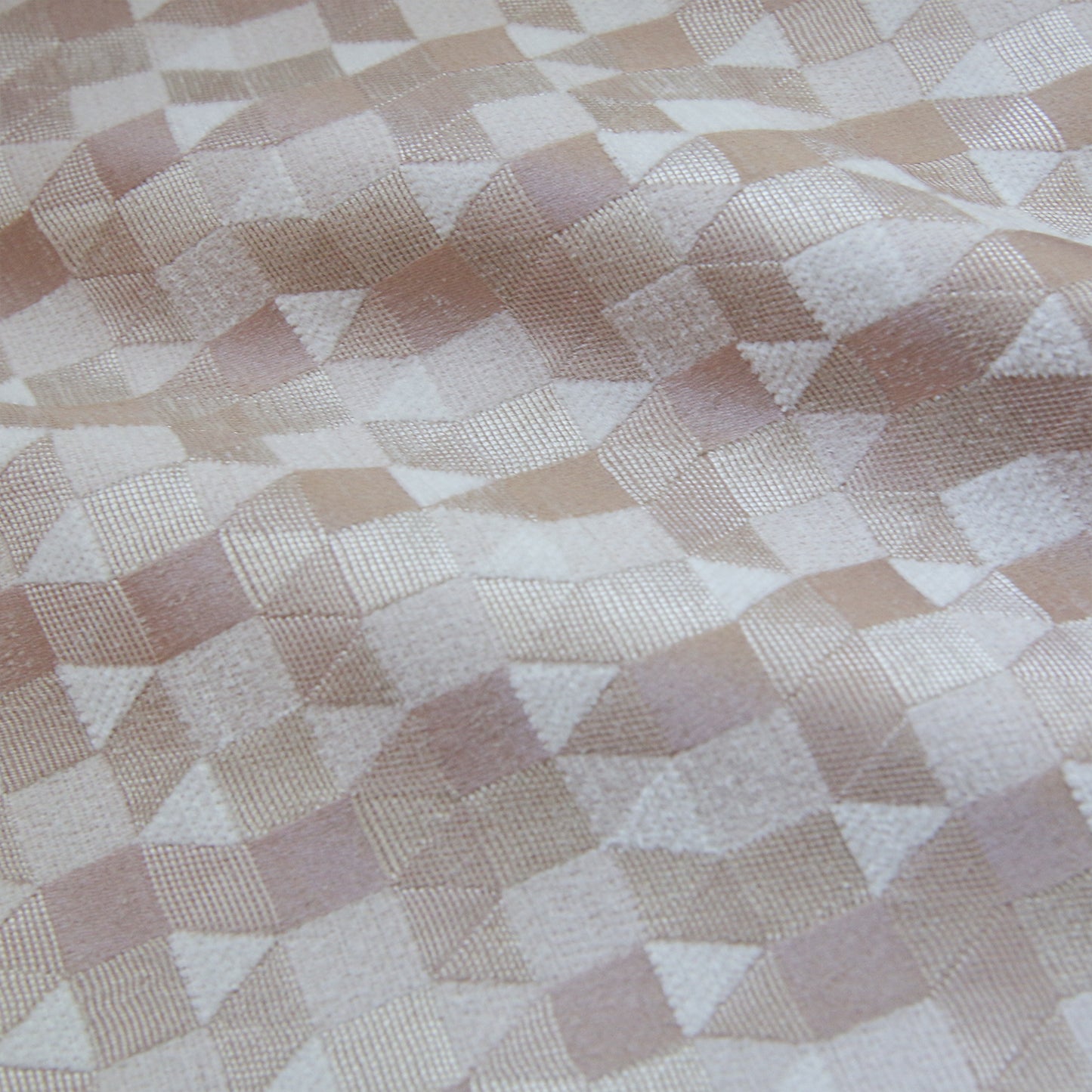 Custom Prism Geometric Jacquard Roman Shades | MIFU Decor