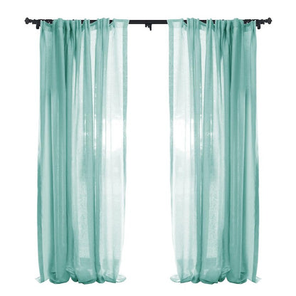 Custom Èze 100% Organic Linen Sheer Curtains / Drapes | MIFU Decor
