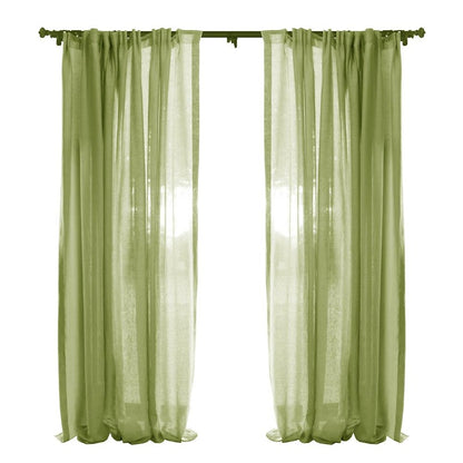 Custom Èze 100% Organic Linen Sheer Curtains / Drapes | MIFU Decor