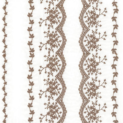 Custom Elisabeth Cotton Embroidered Floral Lace Sheer Curtains / Drapes | MIFU Decor
