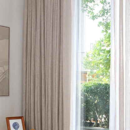 Custom Walden Double Gauze Yarn-dyed Sheer Curtains / Drapes | MIFU Decor