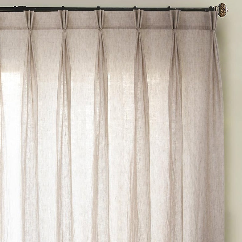 Custom Walden Double Gauze Yarn-dyed Sheer Curtains / Drapes | MIFU Decor