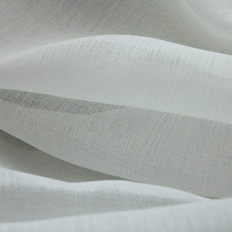 Custom Latte Classical Yarn-dyed Sheer Curtains / Drapes | MIFU Decor