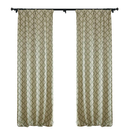 Custom Peace Double-Sided Jacquard Room Darkening Curtains / Drapes | MIFU Decor