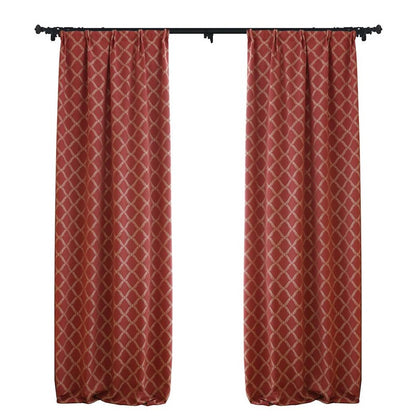 Custom Peace Double-Sided Jacquard Room Darkening Curtains / Drapes | MIFU Decor