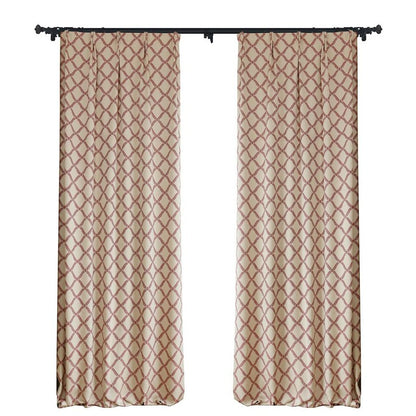 Custom Peace Double-Sided Jacquard Room Darkening Curtains / Drapes | MIFU Decor