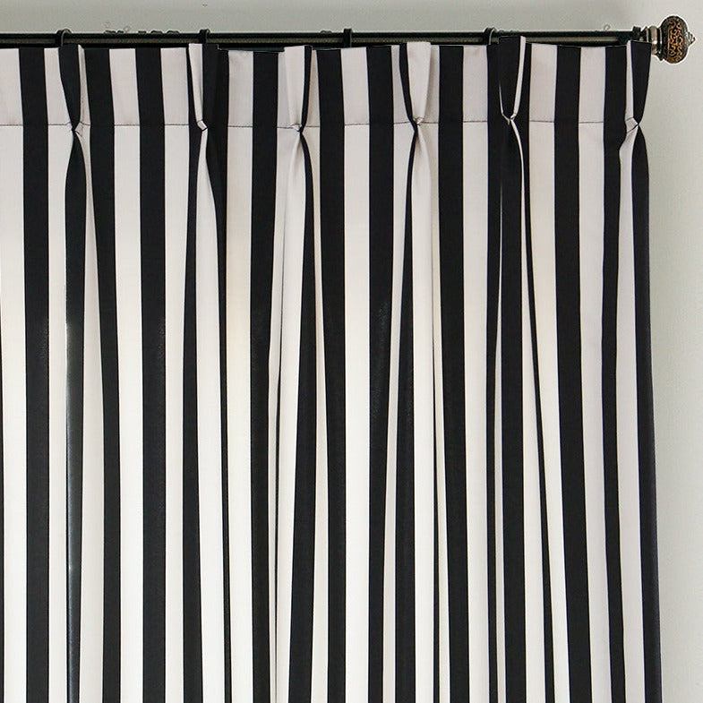 Custom Zebra Black & White Striped Curtains / Drapes | MIFU Decor