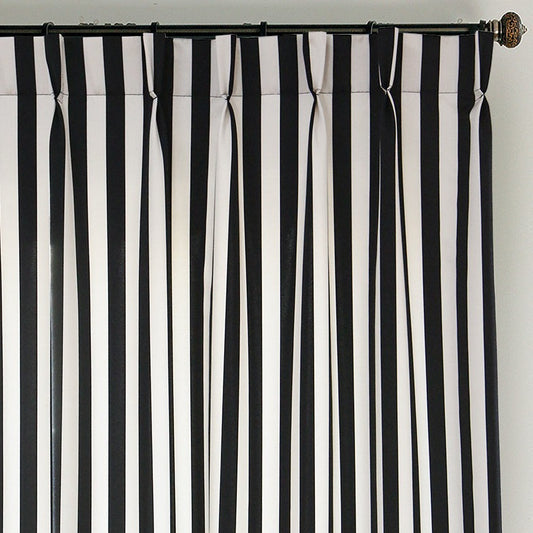 Custom Zebra Black & White Striped Curtains / Drapes | MIFU Decor