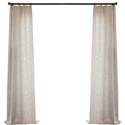 Custom Rosalind Luxurious Silky Chinoiserie Embroidered Curtains / Drapes | MIFU Decor
